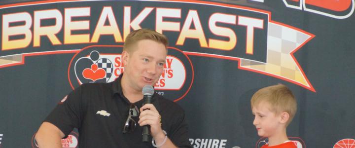 Elliot Perry and Tyler Reddick at the Champions Breakfast