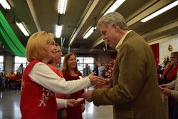 Jim Nash Handing out Recipient Checks