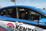 These fans were very excited for their ride on Kentucky's tri-oval. 