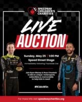 Live Auction with Ryan Blaney, Ross Chastain & Austin Dillon Logo