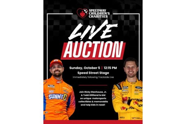Live Auction with Todd Gilliland and Ricky Stenhouse Jr Logo