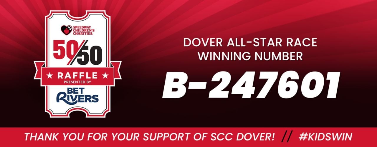 Dover 50/50 Raffle, presented by BetRivers  Header Image