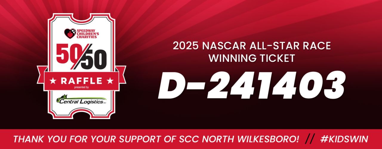 North Wilkesboro 2024 NASCAR All-Star Race 50/50 presented by Central Logistics Header Image