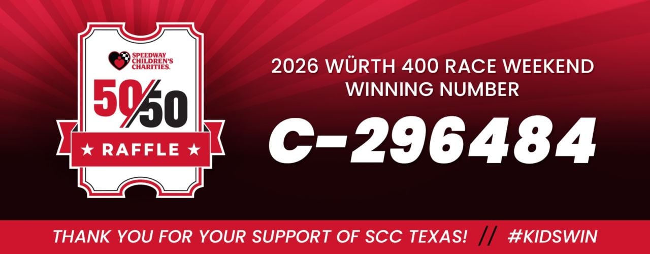 Wurth 400 Weekend 50/50 Raffle Header Image