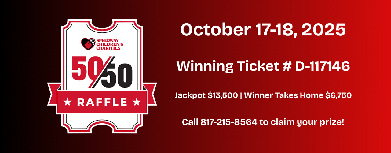 TMS Dirt Track All-In Championship Weekend 50/50 Raffle Header Image